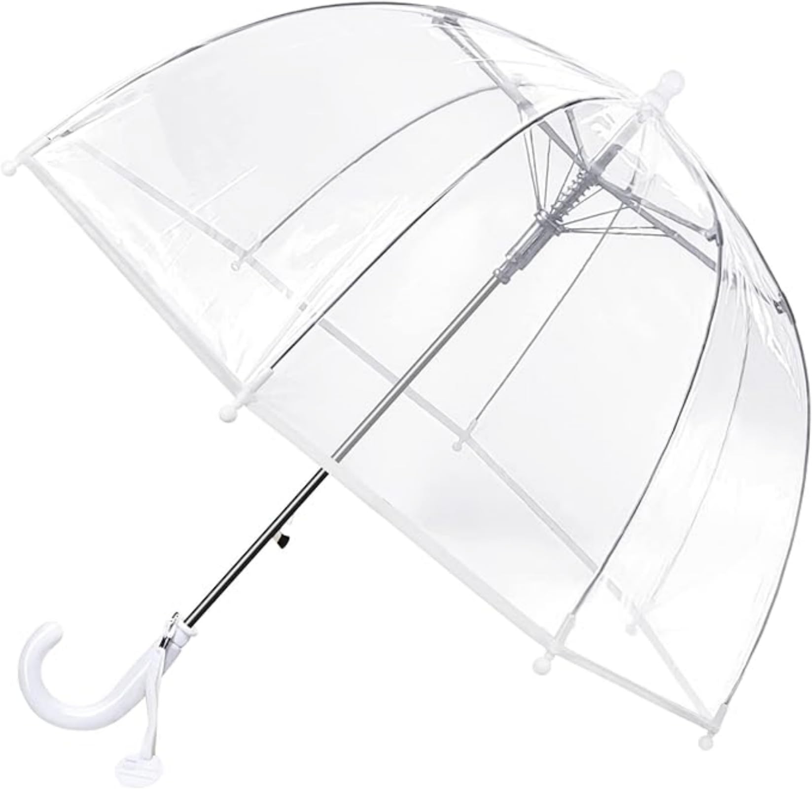 Paraguas para niños con techo de cúpula, diseño ligero, bonito y divertido, paraguas para el viento y la lluvia, paraguas en forma de campana transparente, regalos para niños