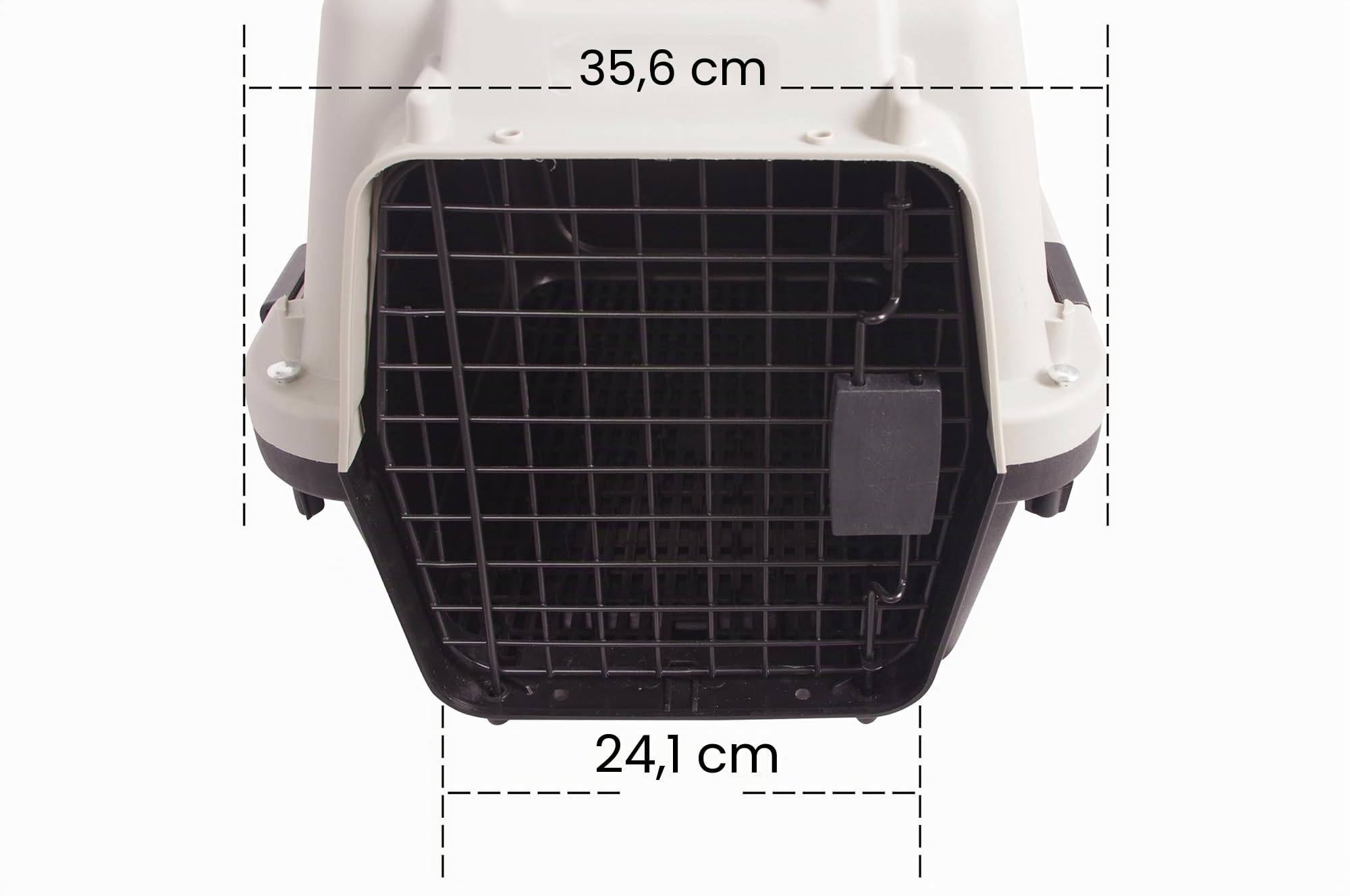 Hunde-/Katzenkiste aus Kunststoff, tragbar, für Reisen, Haustierhütte ohne Rad für Hunde/Katzen, klein, Hellbraun