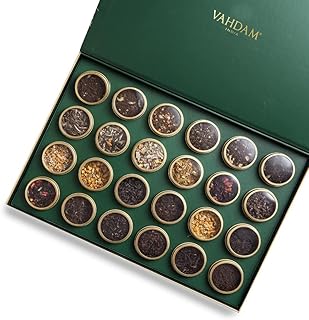 VAHDAM, Advent Calendar 24 Unique Loose Leaf Teas - Luxury Gift Box | Christmas Advent Calendar 2025 for Adults | Advent C...