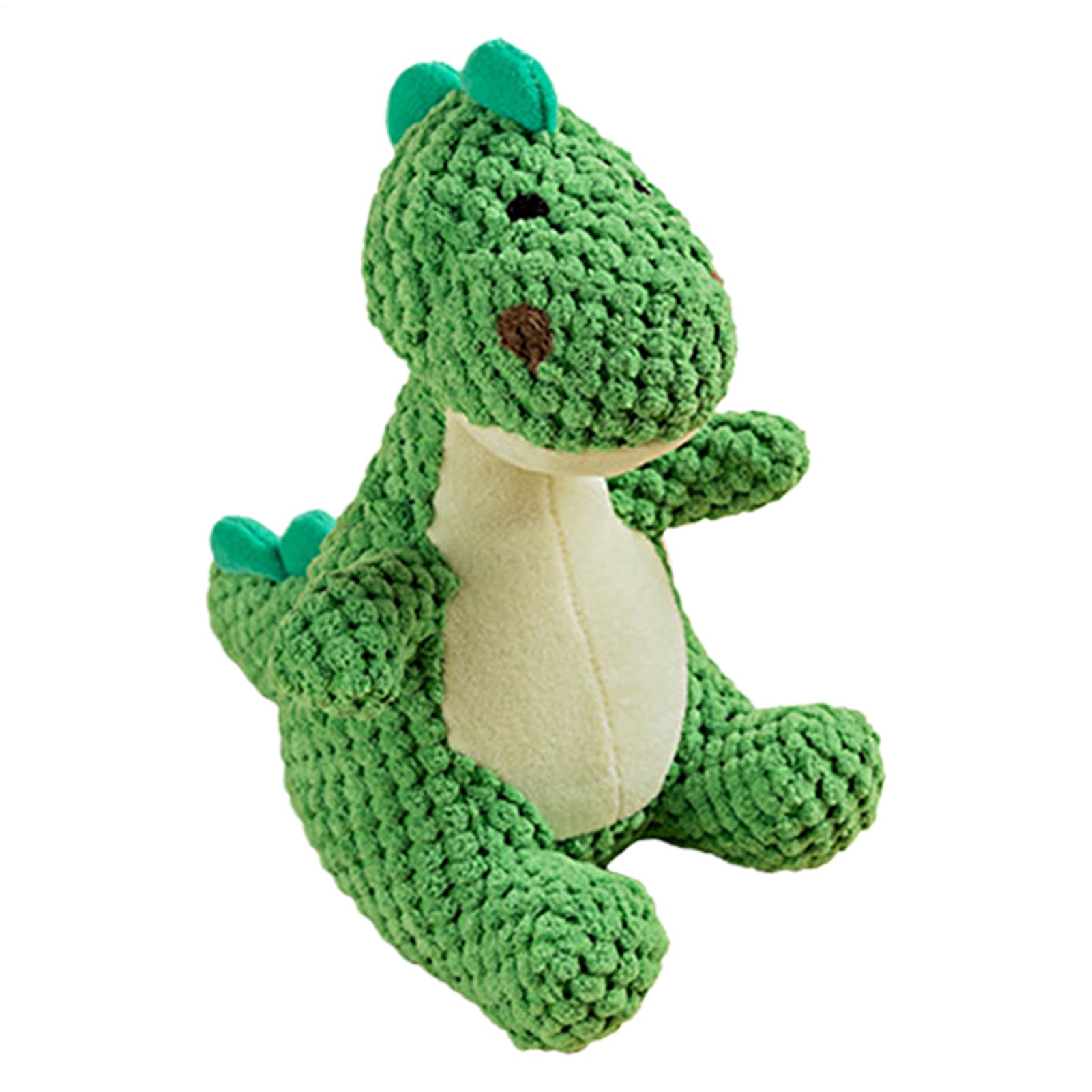 Rechory Squeaky Dog Toys | Plush Dinosaur for Chewers | Dog Teething Toy for Aggressive Chewer Puppy Training Boredom Release Indoor Beach Park Yard Activities