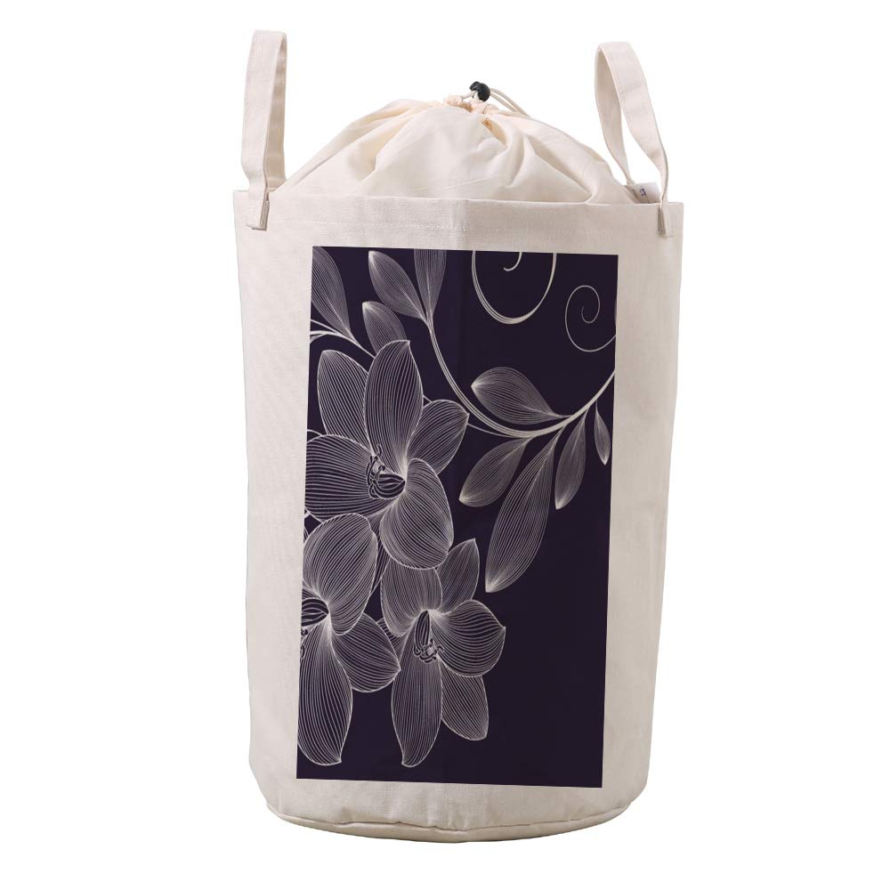Panier linge motif fleurs hibiscus panier de rangement pour la chambre