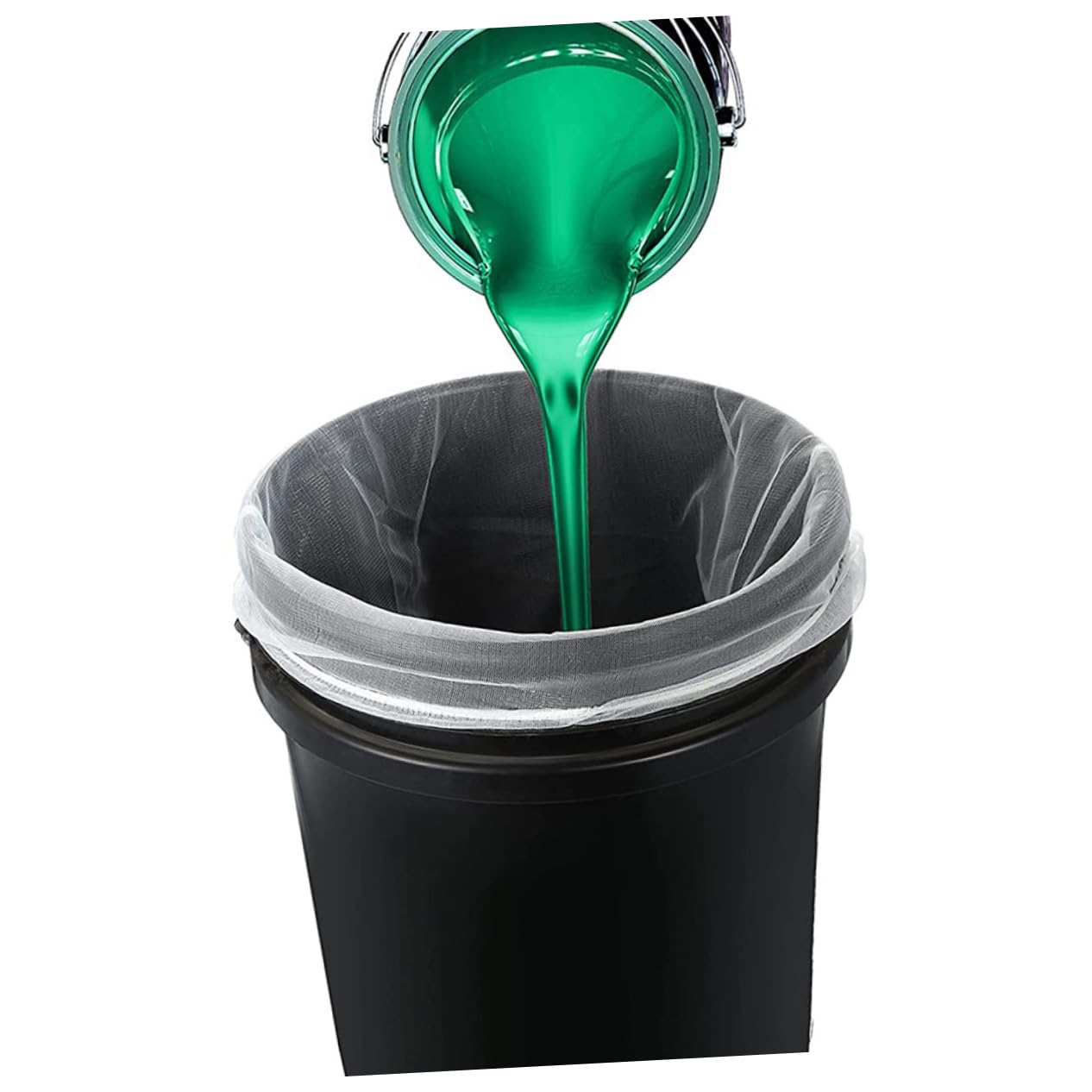 OSALADI 2sets Mesh Paint Strainer Bag Paint Strainer Filter Bag Elastic Opening Design for Quick Installation 6pcs*2