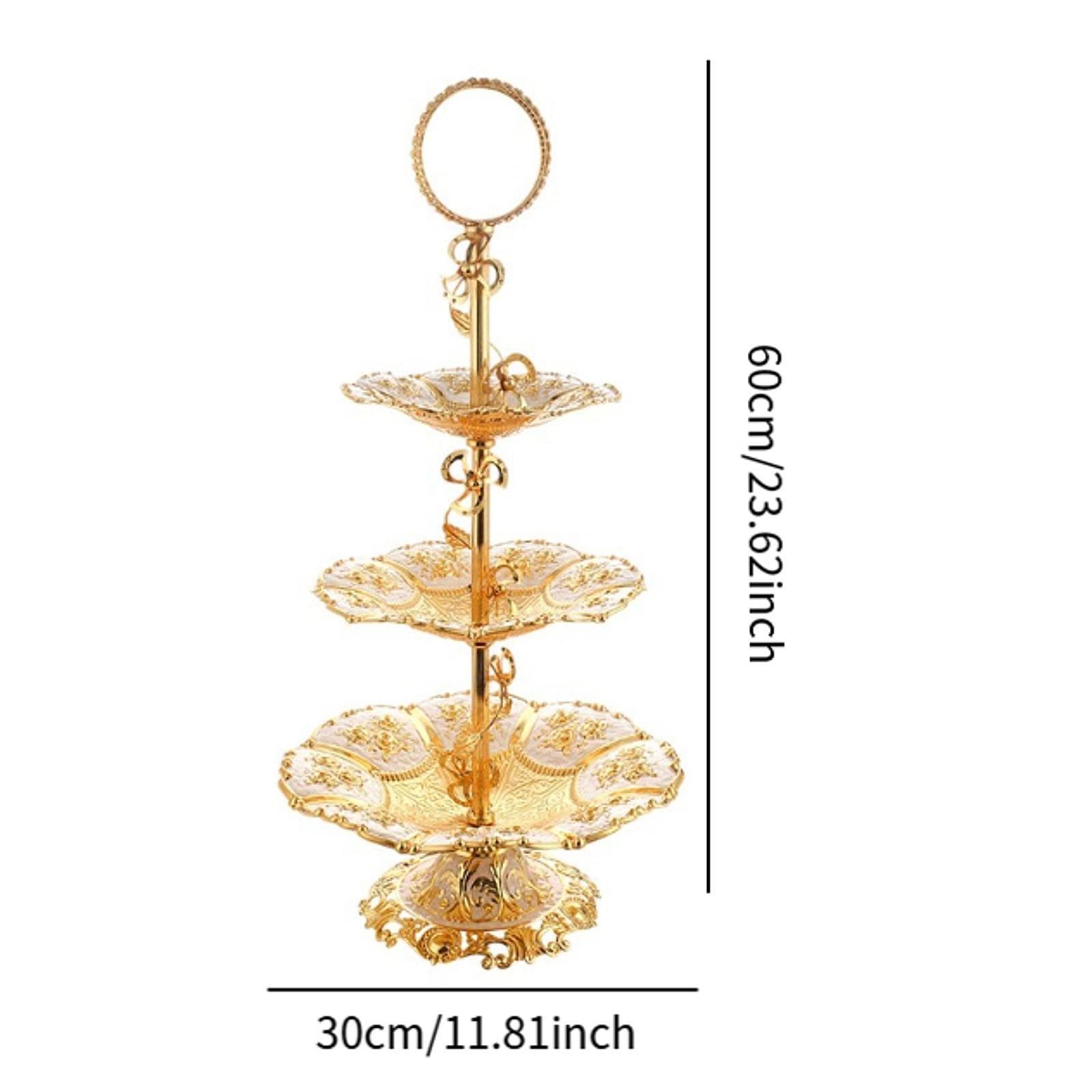 Elegante vassoio per snack da matrimonio che espone torte o dolci, aggiunge fascino a qualsiasi tavolo per eventi e snack per il tè pomeridiano, vassoio per dessert, organizzatore per la