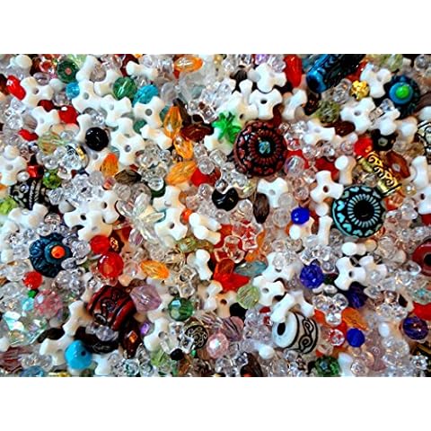 3 Pounds of Assorted Craft Beads with Free 6" x 9" Dragon Storage Bag Cover