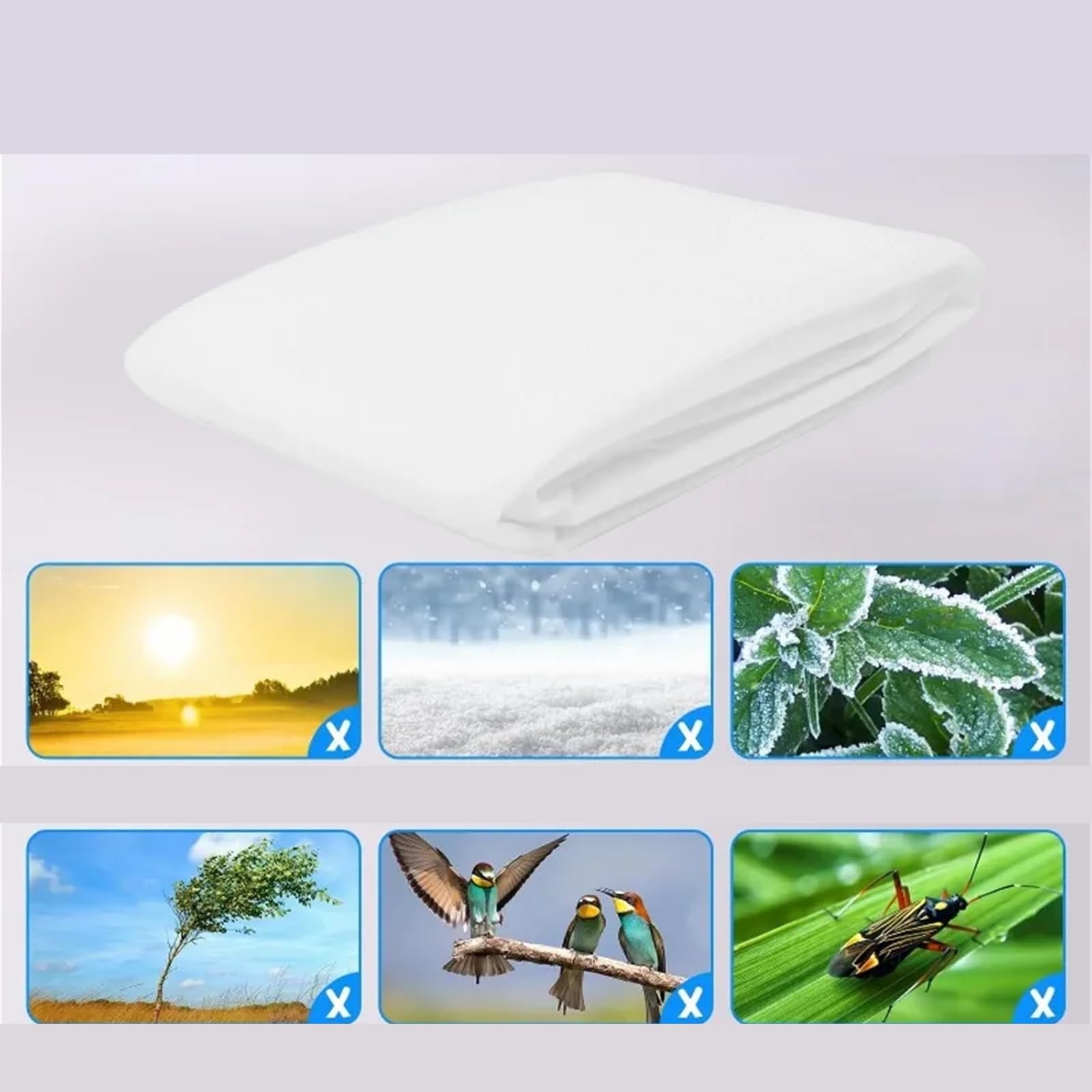 Protectores de Invierno para Plantas 3 Fundas Protectoras for Plantas, Árboles y Arbustos, Resistentes al Invierno a Las Heladas. Ideales for Jardín Patio. Protegen del Frío(80x120cm)
