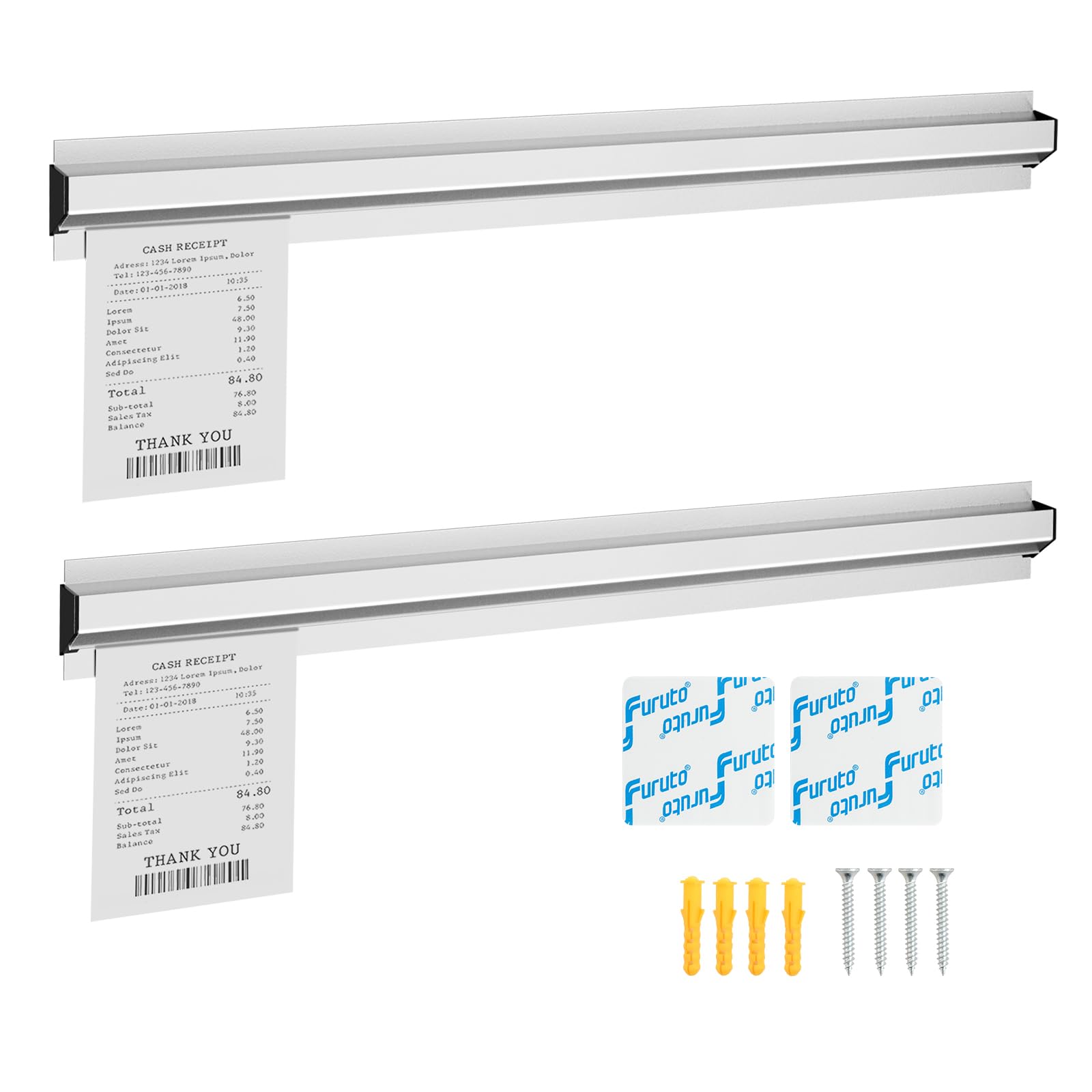 Soporte para boletos para restaurante, estante de cheques de boletos de 16/18/24 pulgadas, soporte para recibos de pedidos de restaurante, estante de boletos para cocina comercial, cafeterías, pubs,