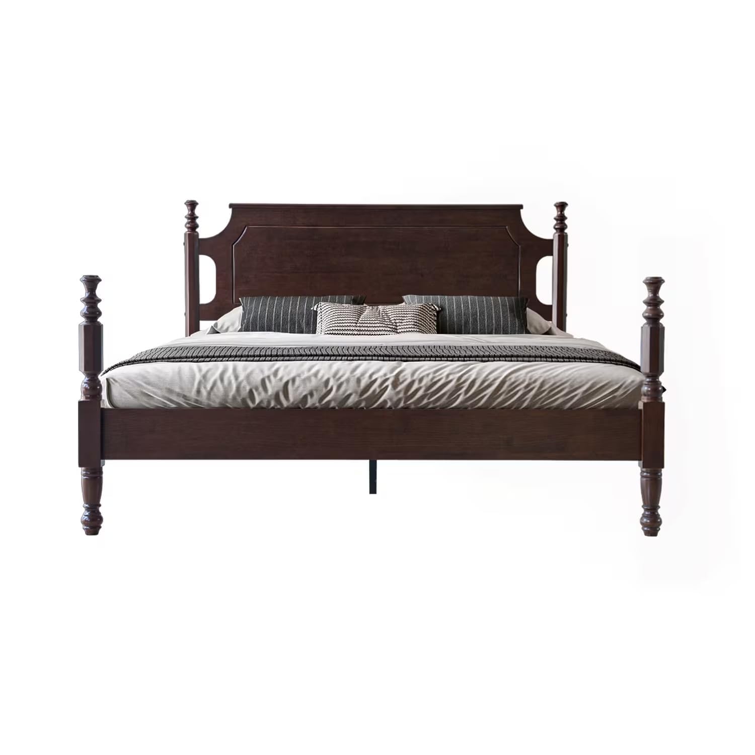 East West Furniture Solid Wood King