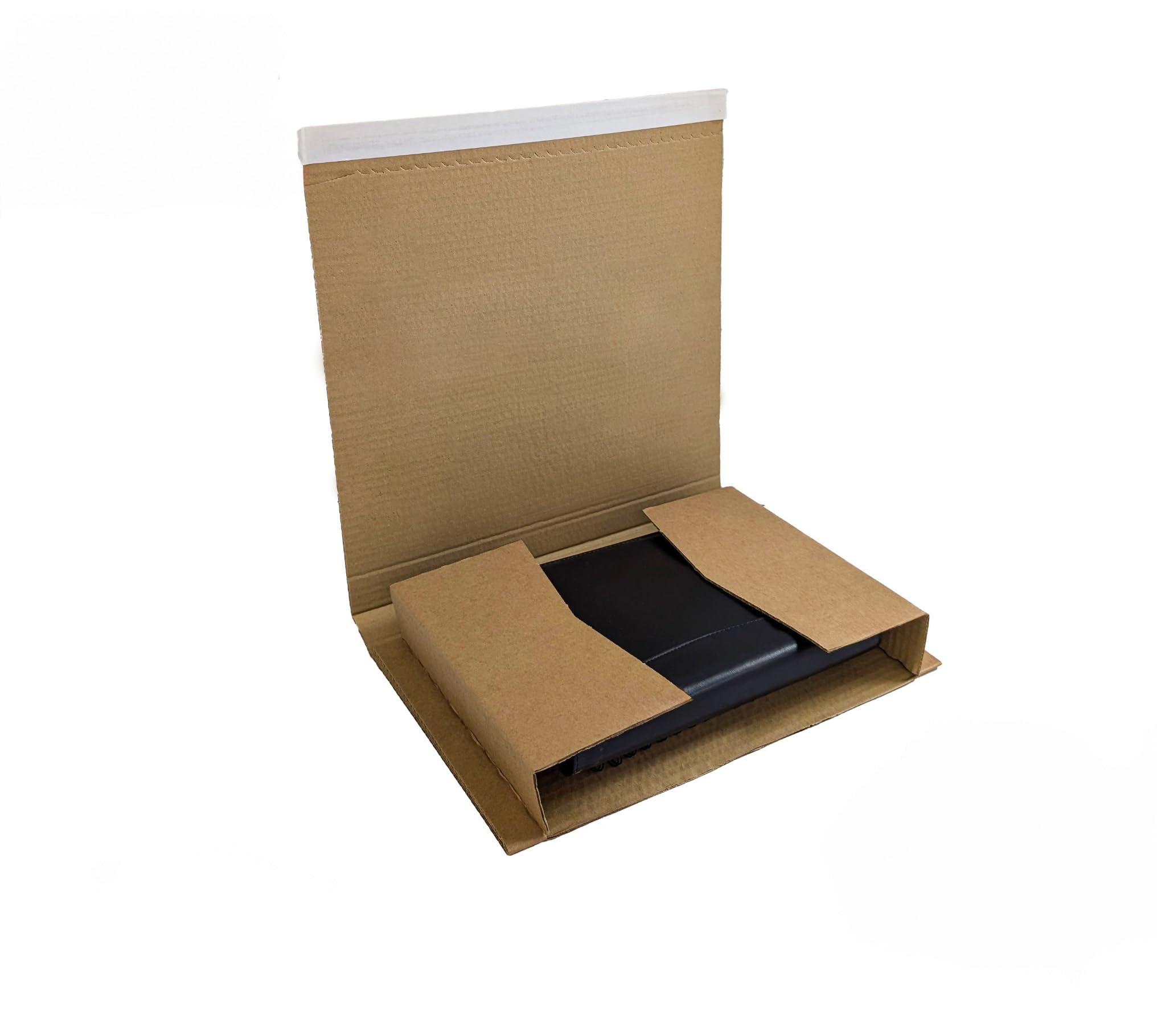 Packaging Now Book Wraps, A5+, 248mm x 165mm x 70mm, Pack of 50, Peel&Seal Durable Corrugated Cardboard Mailers