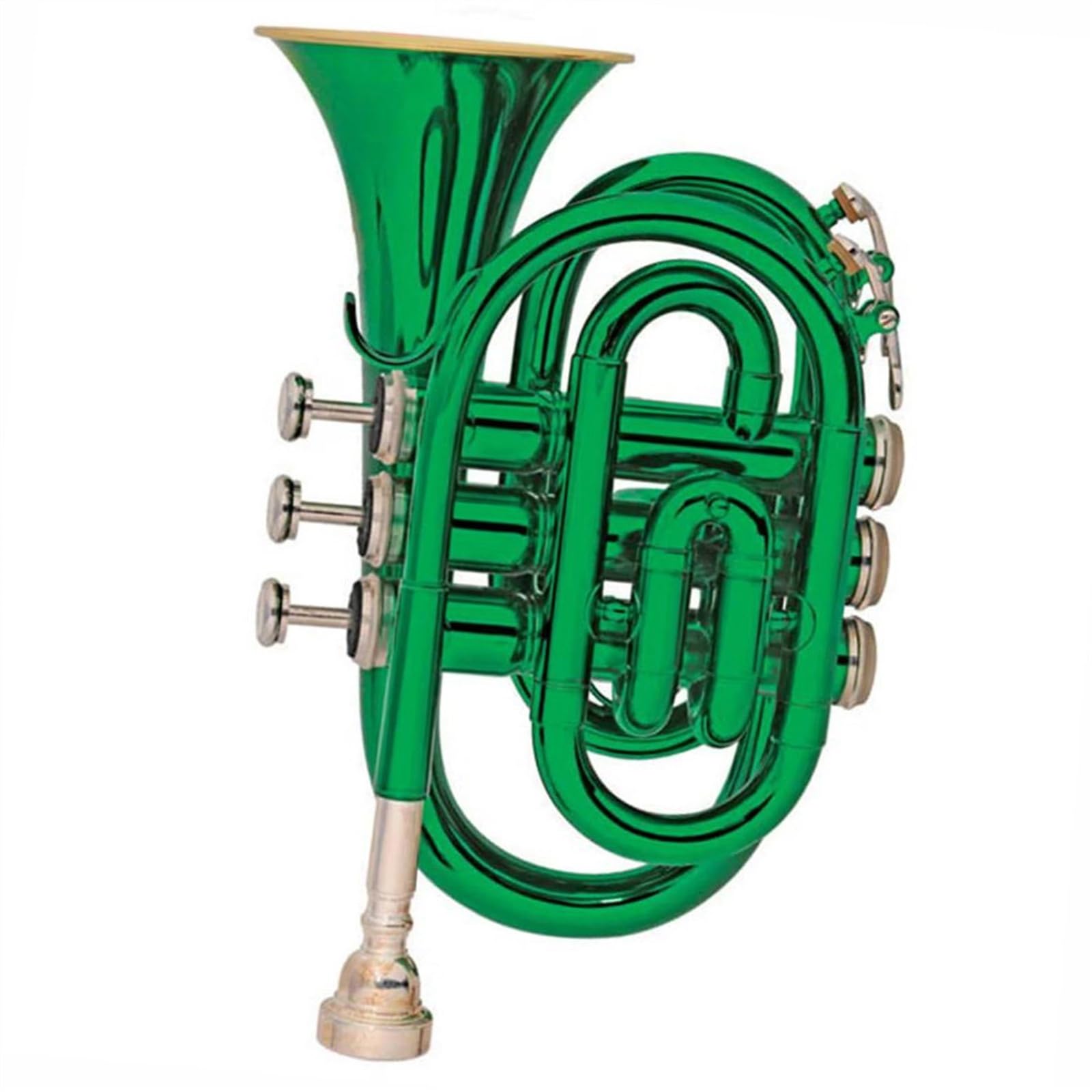 Standard Trąbka Ton Bb Trąbka Kieszonkowa Mosiądz Stal Nierdzewna Profesjonalna Kieszonkowa Trąbka Instrument Muzyczny