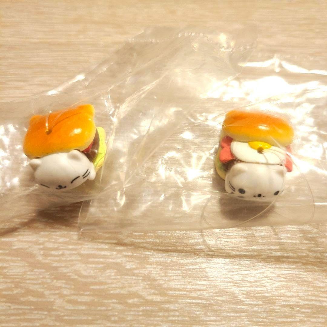 にゃんにゃんにゃんこ　にゃんこバーガー　ストラップ　全10種各　コンプリート にゃんにゃんにゃんこにゃんこバーガーストラップ全10種各