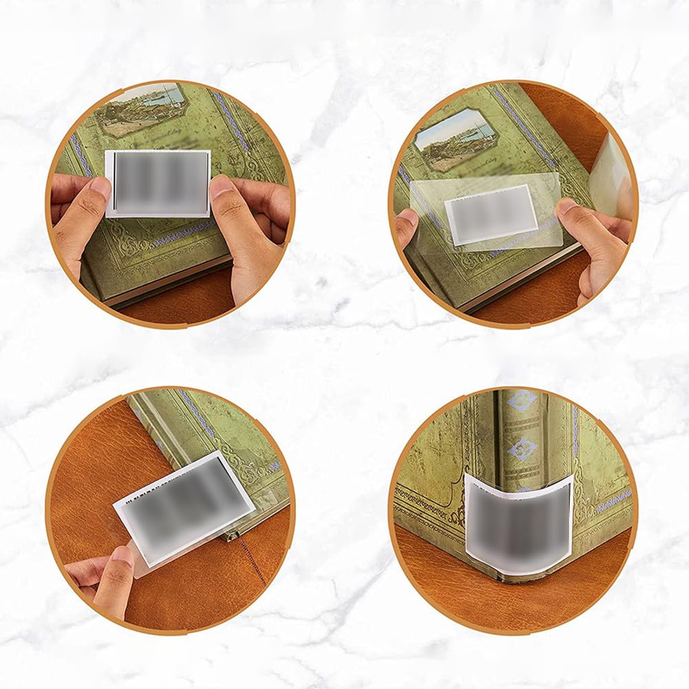 HugeDE 500 Pcs 3 x 8cm Label Protectors Clear Labels Seals Transparent Waterproof Label Sticker for Protecting Barcodes Numbers Books - Image 4