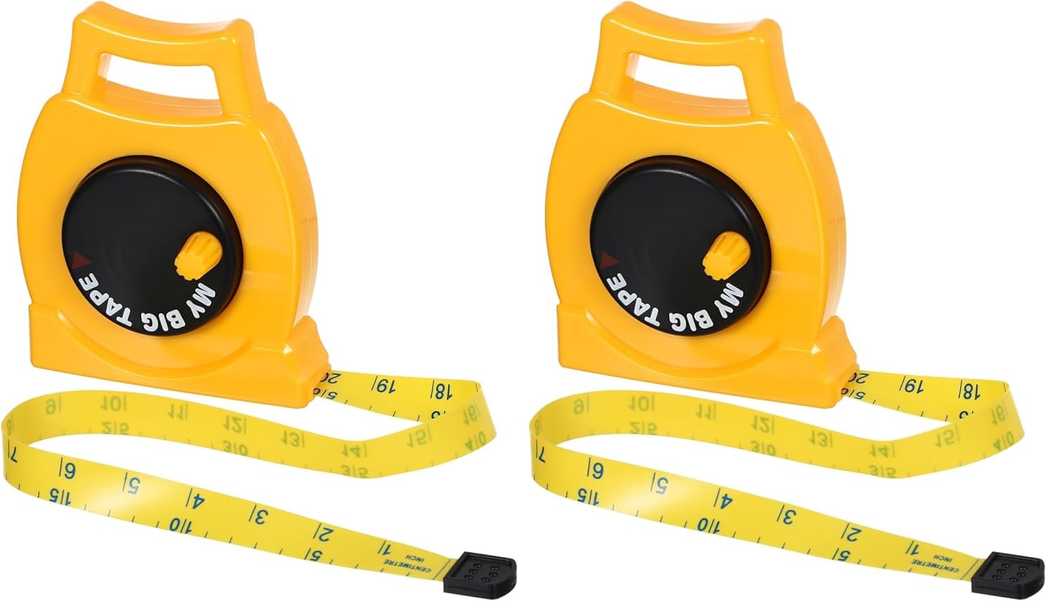 DOITOOL Measuring Tape Self-Locking Retractable Digital Measuring Tape, Wind Up Measure, Easy to Read, Body Measure for Measurement (Pack of 2)