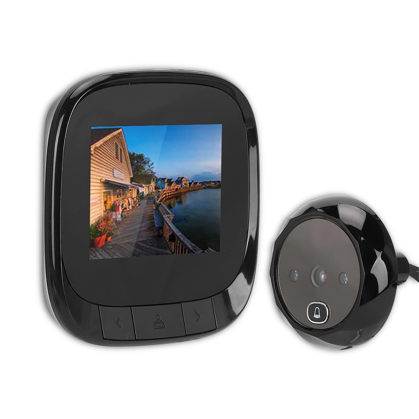 Vision Doorbell, Smart Cat Eye Doorbell 2.4in TFT HD Cámara Digital Electrónica Cat Eye Doorbell Digital Door Peephole Viewer Night Vision Video Doorbell Camera para Seguridad en el Hogar