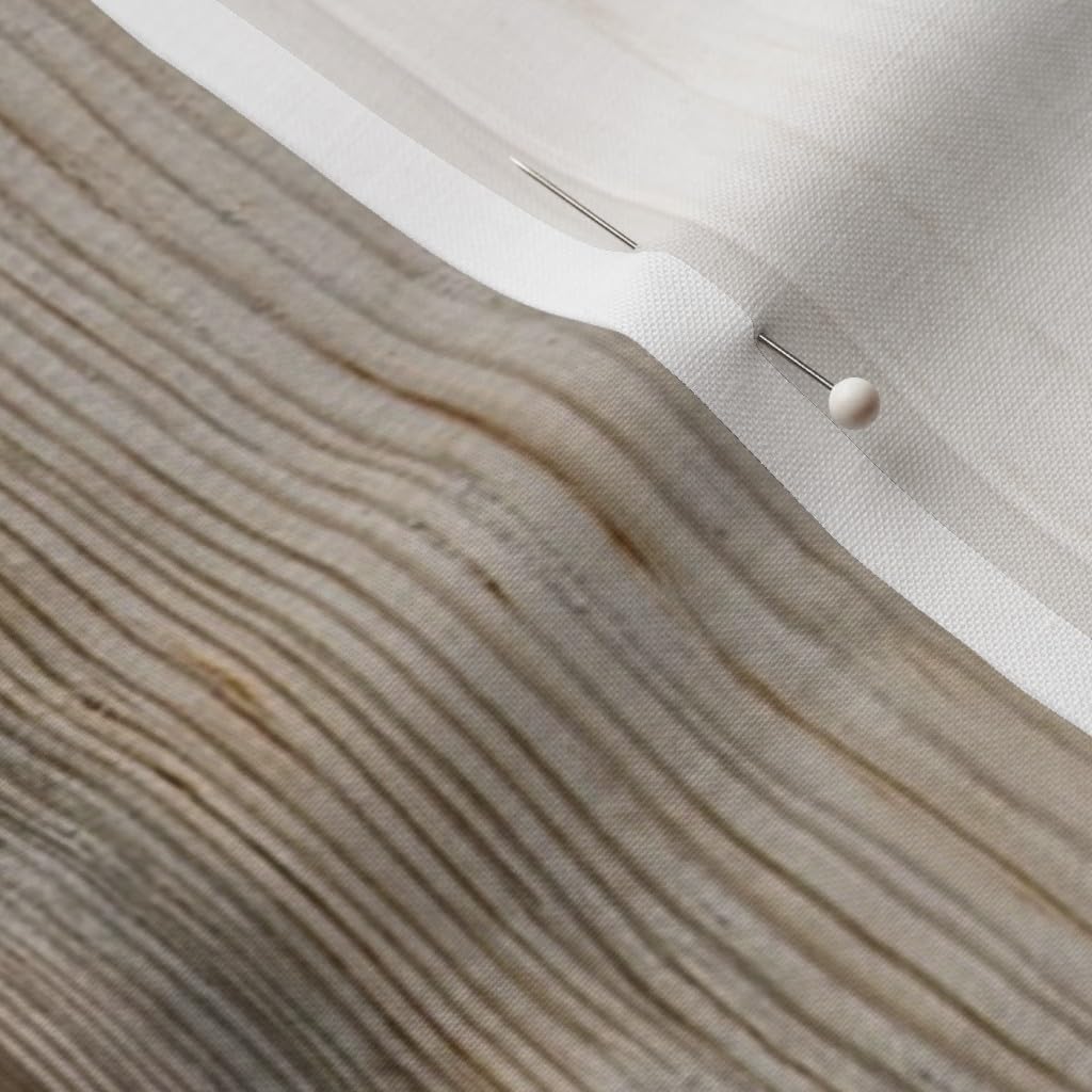 Spoonflower Fabric - Planks Barn Wood Panel Pine Grain White Printed on Petal Signature Cotton Fabric by The Yard - Sewing Quilting Apparel Crafts Decor