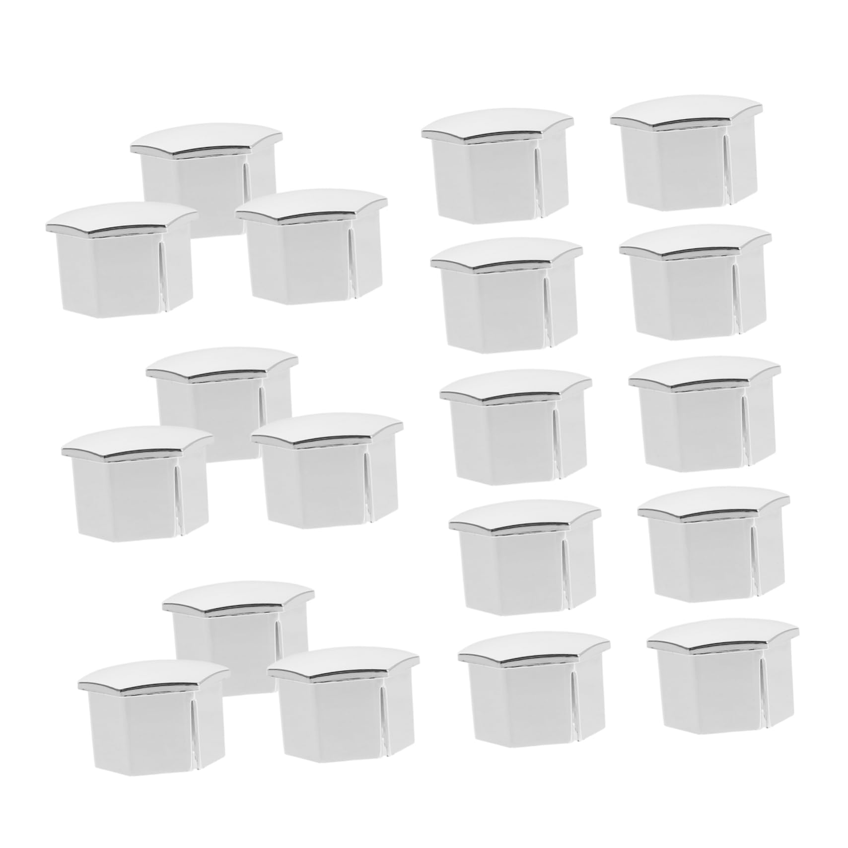 Ciieeo 20Pcs Electroplated Wheel Nut Covers Hexagonal Plastic Protective Caps with Removal Tool for Easy Installation Fit for Vehicle Wheel Accessories