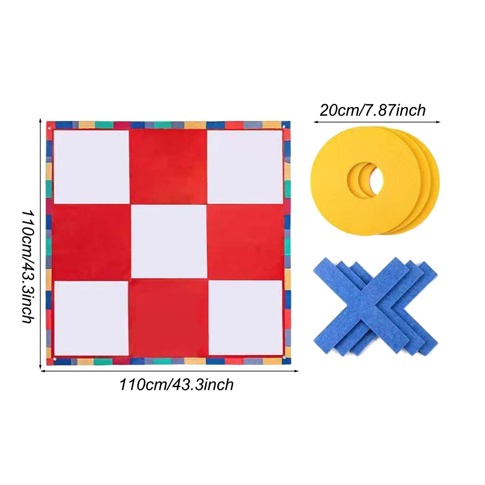 Gioco Di Lancio In Giardino - Tris All'aperto Da 4 Piedi, Attività Di Viaggio Pieghevole | Giocattolo Da Prato Portatile Impermeabile Per Adulti, Bambini, Campeggio, Riunioni Sociali, Esercizio