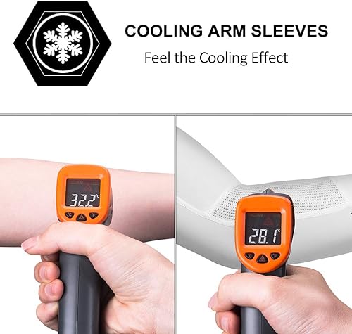 Miniatura 3 de ROCKBROS Mangas de protección solar para brazos, enfriamiento, correr, golf, pesca, ciclismo, mangas para brazos