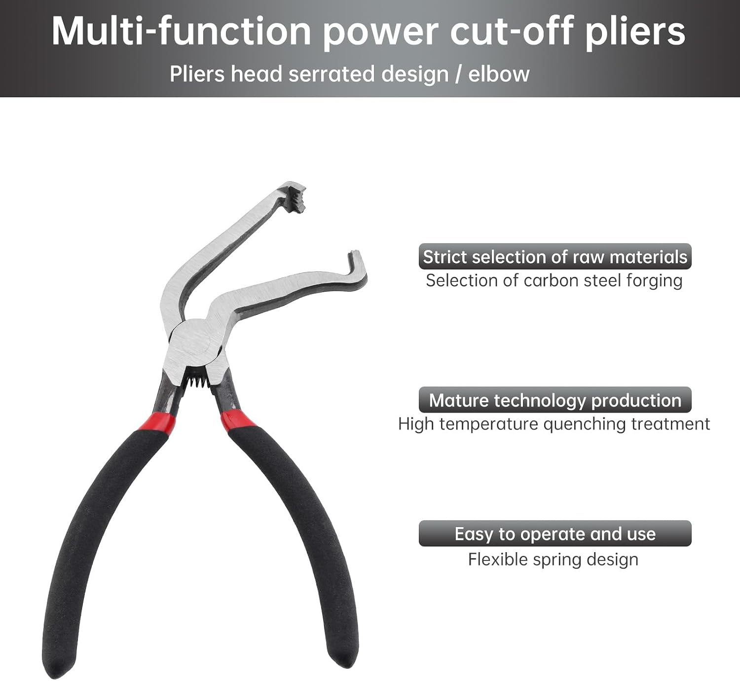 Electrical Disconnect Pliers 37960, 37980, Electrical Connector Separator, 8in Automotive Tools Electrical Connector Pliers, Automotive Tools for Push Tab Style Plugs