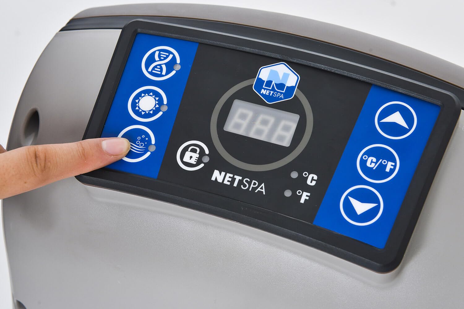 Vasca Idromassaggio da Esterno Semirigida Riscaldata 4 Posti Ø156x70 cm NetSpa Vita Nera