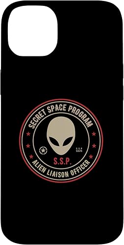 Vista 37 de iPhone 12 Pro Max Secret Space Program / Alien Liaison Officer Insignia Design Case