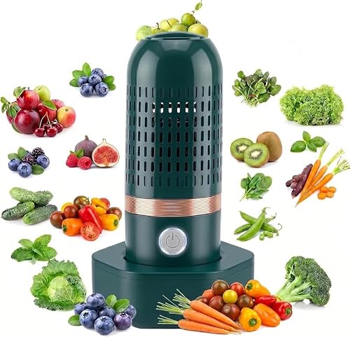 Purepod Produce Cleaner, Portable Fruit and Vegetable Washing Machine, OH-ion Food Purifier for Deep Cleaning Surface Residues, IPX7 Waterproof Cordless Device for Home,Travel Outdoor Use