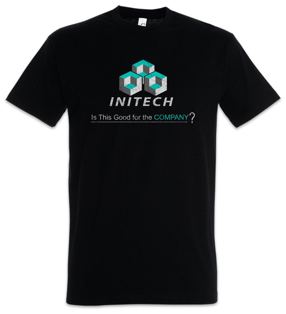 Urban Backwoods Initech Men T-Shirt Black Size XL