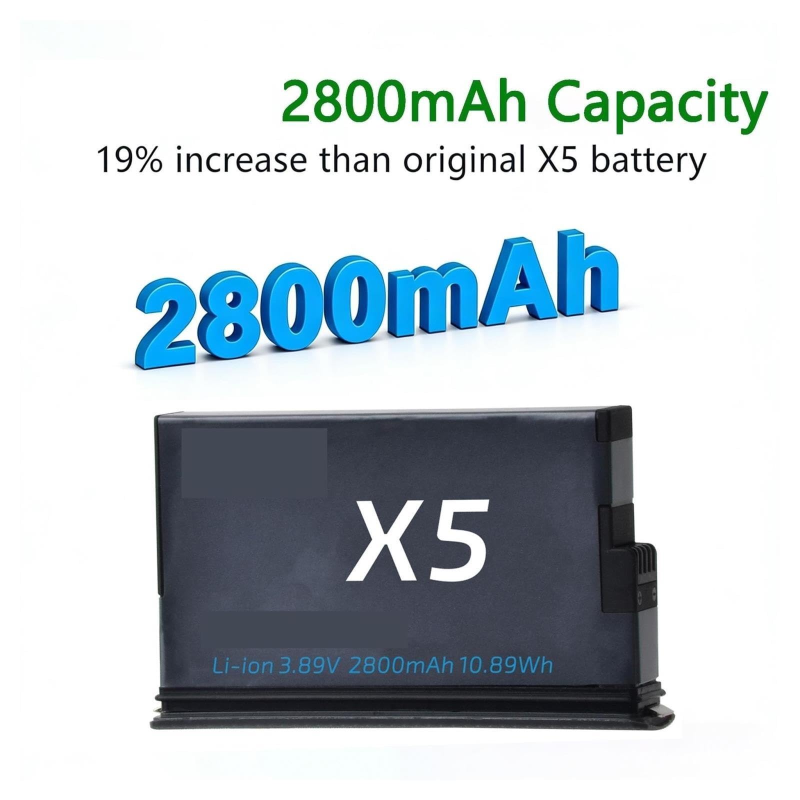 Caricabatteria, Compatibile Con X5 2800mAh 2 Slot