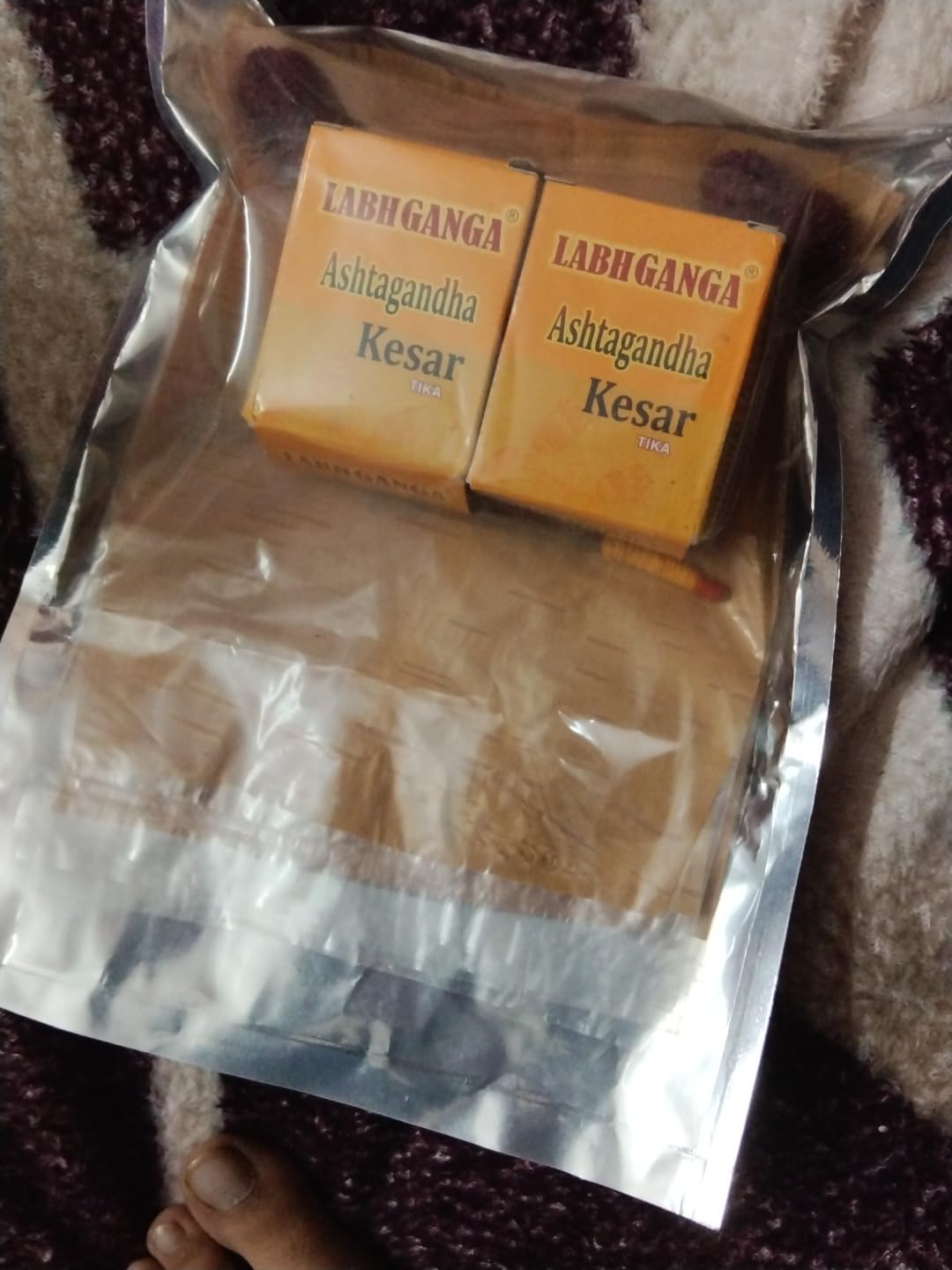 NEERAJ Original Bhojpatra 5 Sheets with Asthgandh Ink and Pomegranate