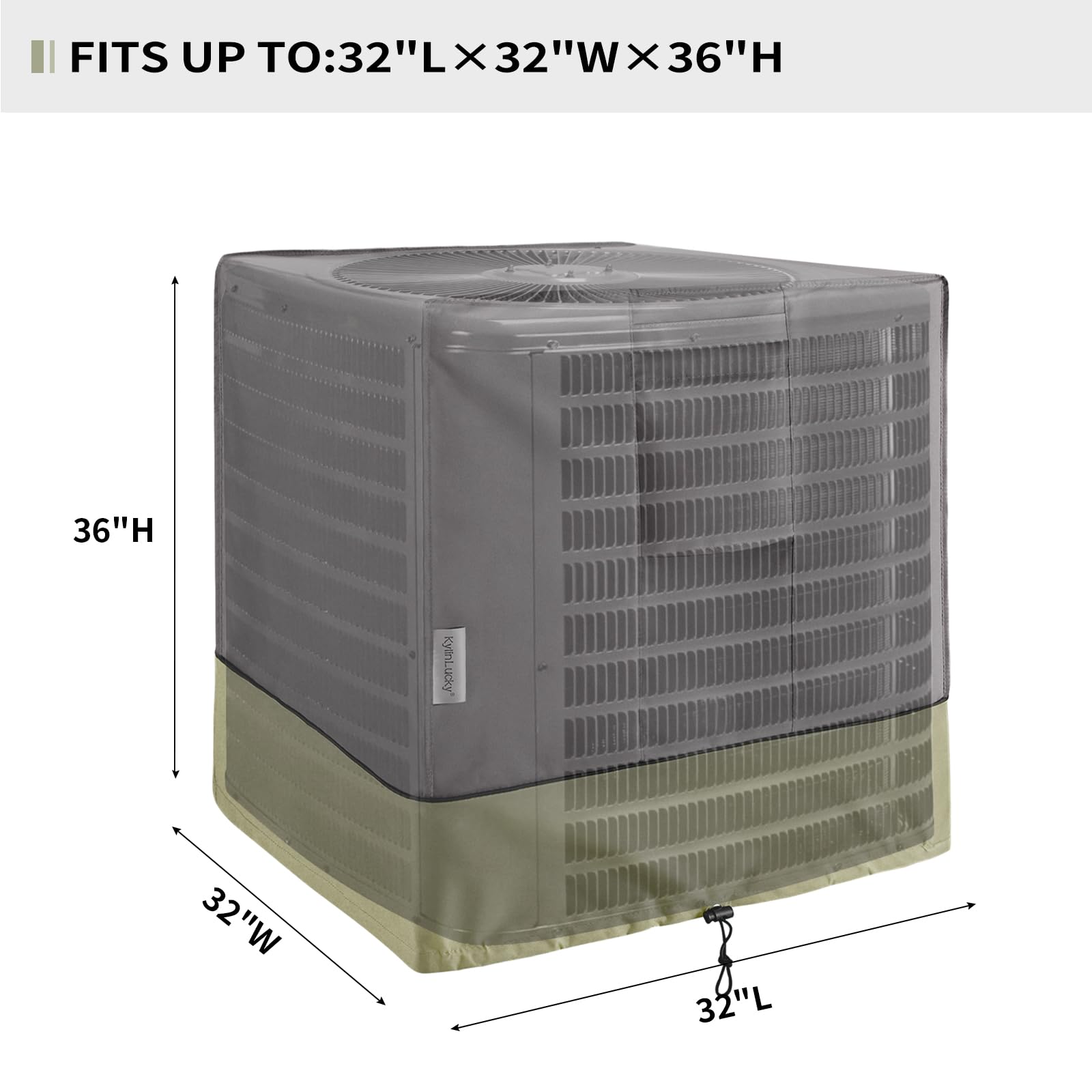 Cache Climatiseur Extérieur En Bois Massif - Housse Pare-soleil Imperméable Pour Unités Extérieures, Protection UV Et Intempéries - 10