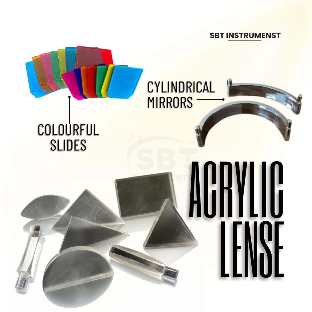 SBT Instruments Ray Optics Kit with Battery Eliminator | Reflection & Refraction Physics Experiment Set for Students, Schools & Colleges | Laboratory Equipment for Science Practicals 3