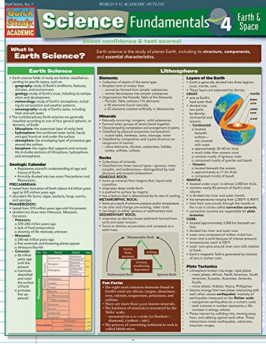 Science Fundamentals 4 - Earth & Space (Quick Study)