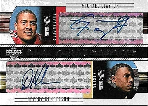 National uniform free shipping 2004 UD Foundations #CH Michael Devery Clayton Direct store Dual Henderson