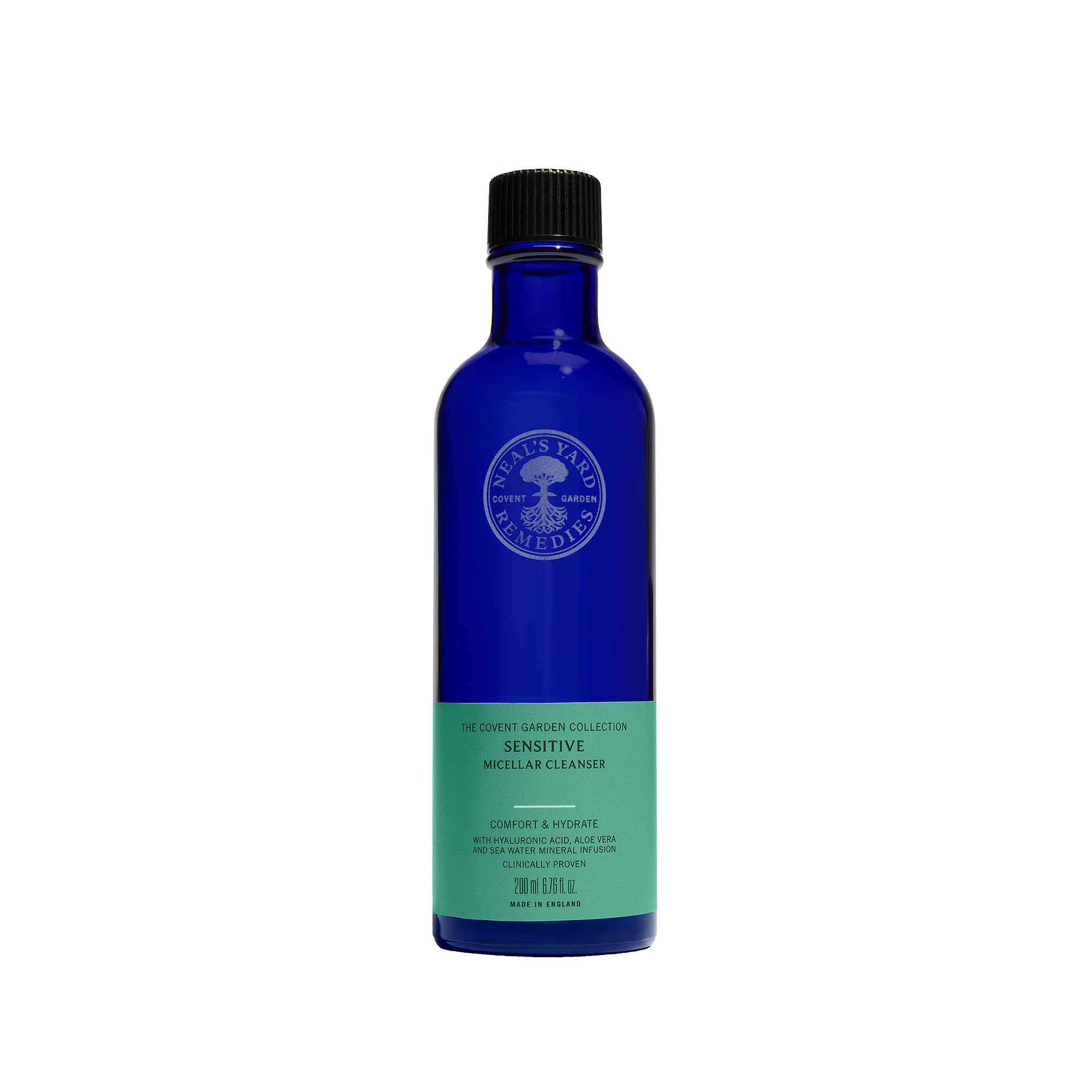 Neal's Yard Remedies | Sensitive Comfort + Hydrate Micellar Cleanser | Up to 12 Hours of Hydration | Gifts for Women | Gently Cleanses & Hydrates Skin | 200ml