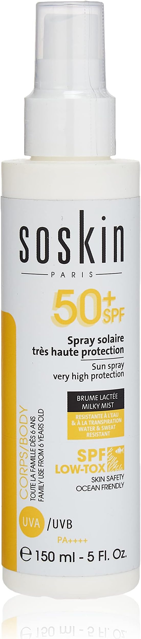 – SOSKIN SG SUN SPRAY VERY HIGH PROT SPF50+, 150 ml