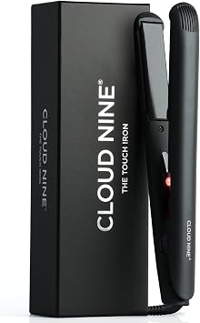 Cloud Nine The Touch Iron, Ceramic Hair Straighteners for Women, Black