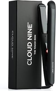 Cloud Nine The Touch Iron Glätteisen Schwarz – Haarglätter mit Touch-Technologie, Sericite-Platten & 2 Temperatureinstellungen (165–195 °C) – Für schnelles, gesundes Styling ohne Wartezeit