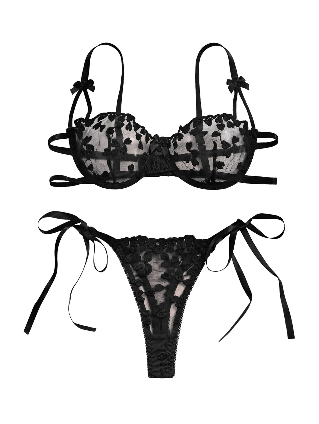Lilosy Sexy Lingerie Set 2 Piece Women Bra and Panty