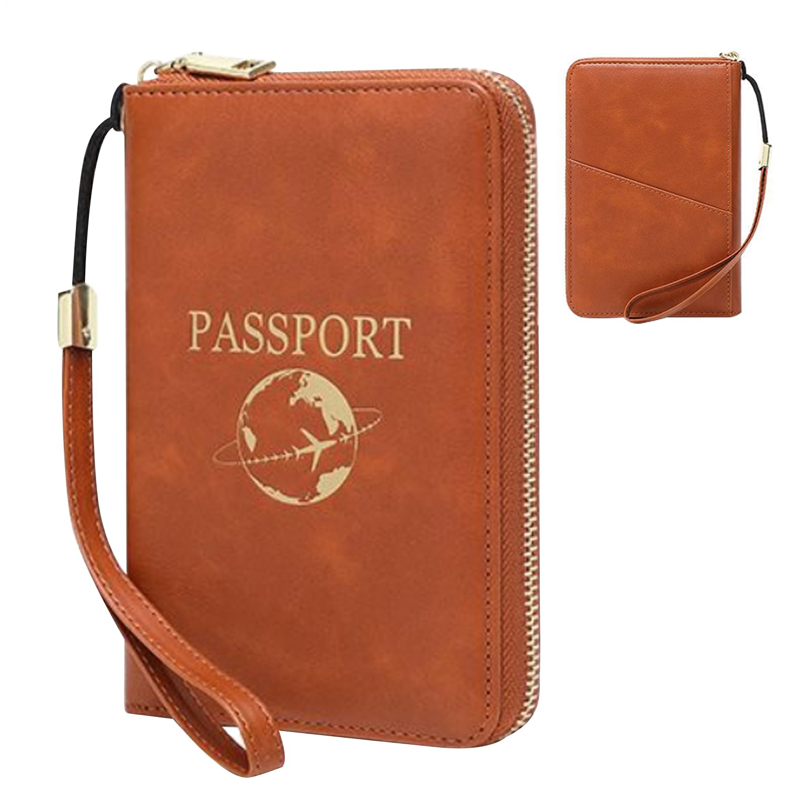 Soporte para Pasaporte para Viajes, Organizador Impermeable con múltiples