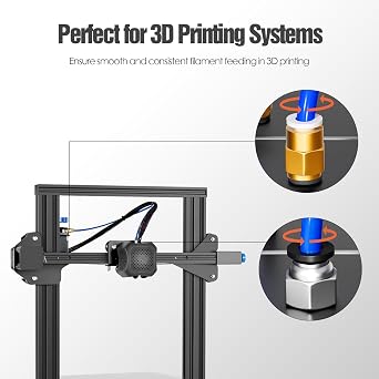 HANGLIFE PC4-M10 & PC4-M6 Bowden PTFE Tube Connectors, Push-to-Connect Quick Fittings, 1.75mm Filament Pneumatic Coupler, Push-Fit Adaptor – 3D Printers Accessories, Ideal for Pneumatic Systems