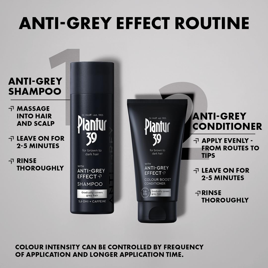 Plantur 39 Anti-Grey effect 5.6-DHI & Caffeine Set, 175 ml (Pack of 2) - Image 4