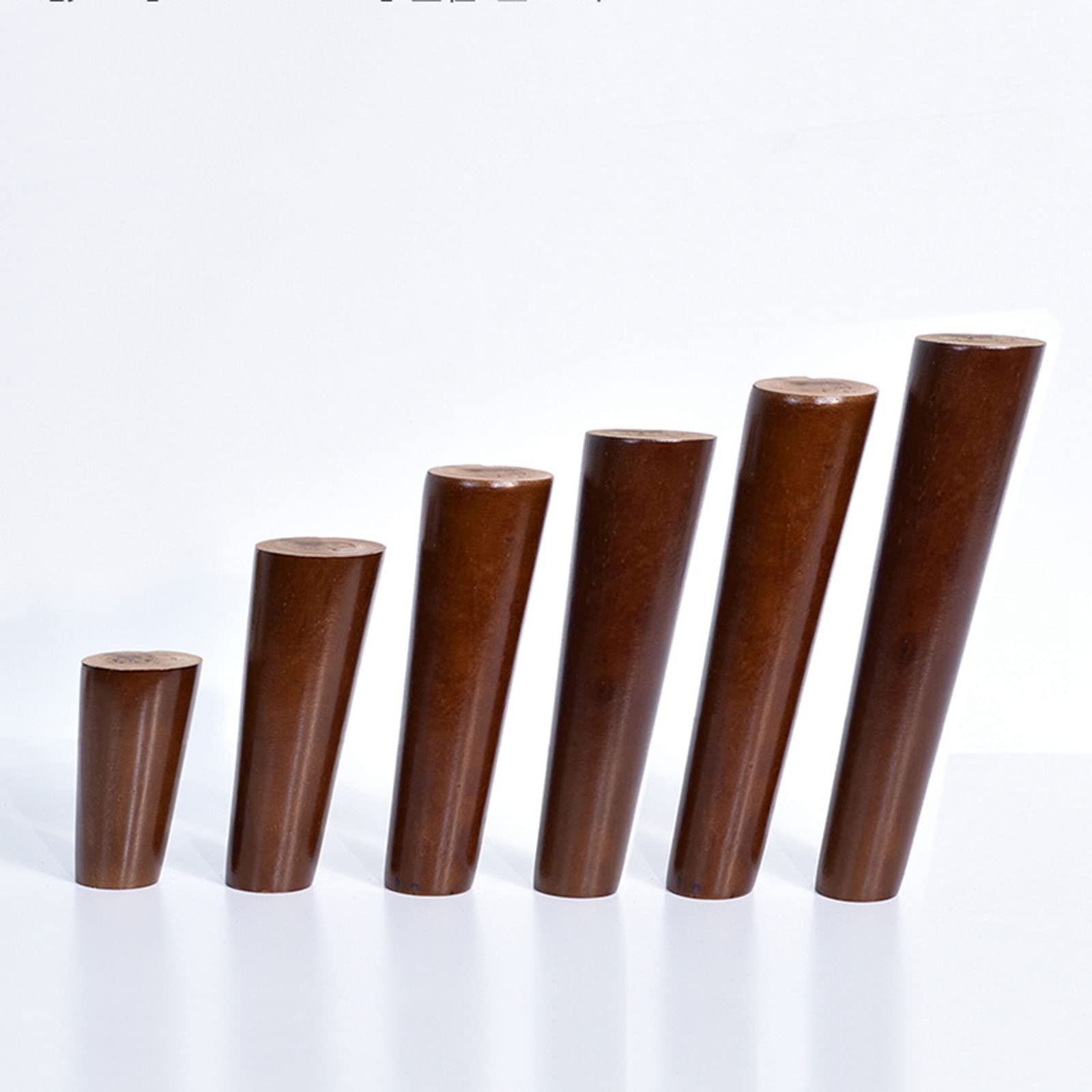 Massief Houten Meubelpoten Set van 4 Vierkante Walnoot Houten Blokken voor Slaapbank Kast Stoel 8x8cm met 10cm Hoogte Uitbreiding