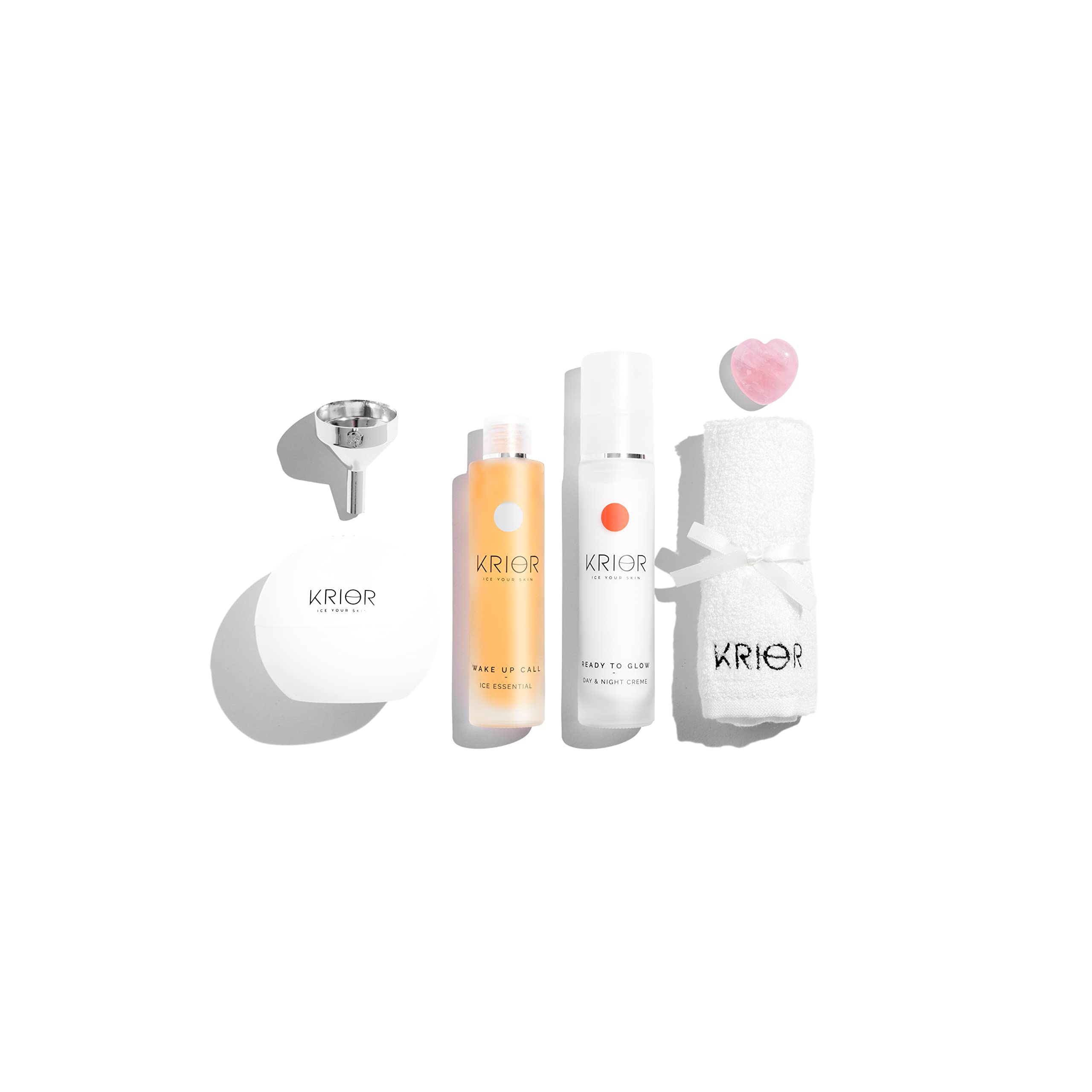 Premium Skin Icing Box, Ice Ball Skincare Set mit Hyaluron Serum & Gesichtscreme Made in Germany, Luxus Gesichtspflege Ritual gegen Schwellungen für Glow, Beauty Set für Frauen und Herren