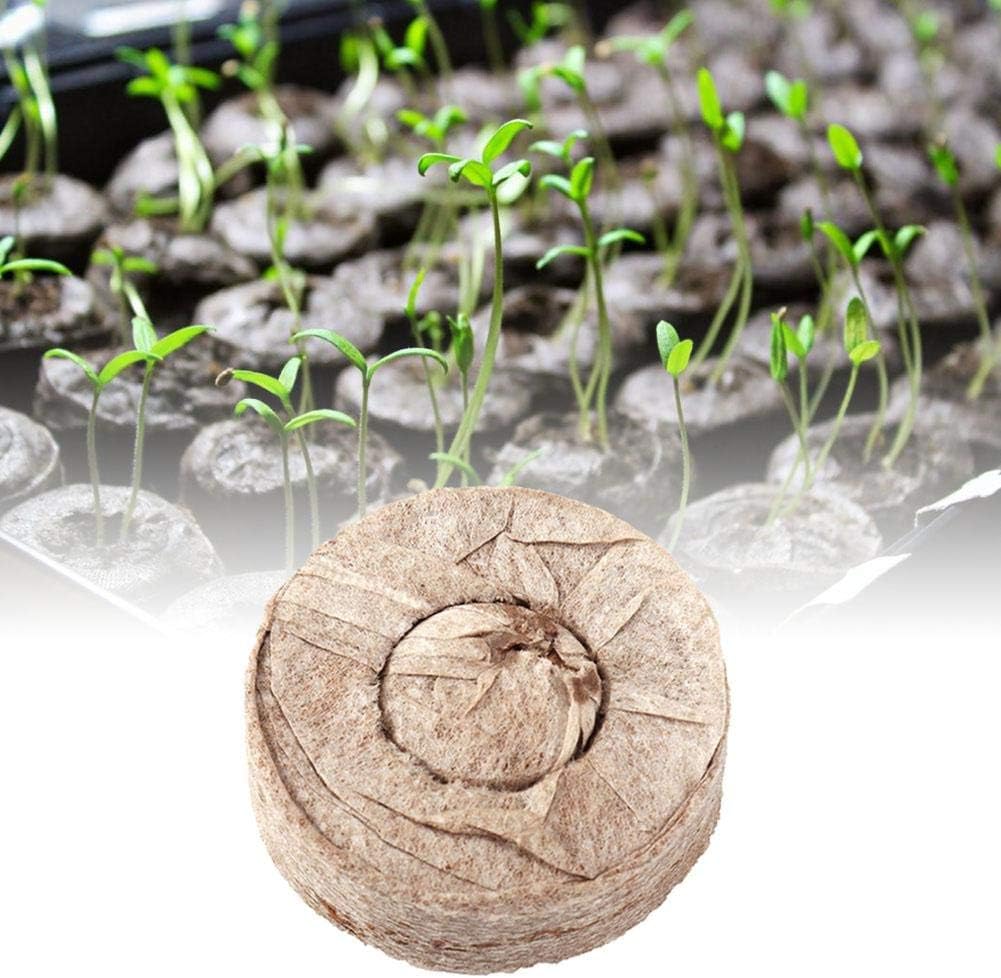 Seedling Soil Block Seed Nursery Blocks, Seed Nursery Blocks for Home Outdoor Garden Planting Compost Plug Pellets Peat Seed Pellets Growing Gardening Plant Pack