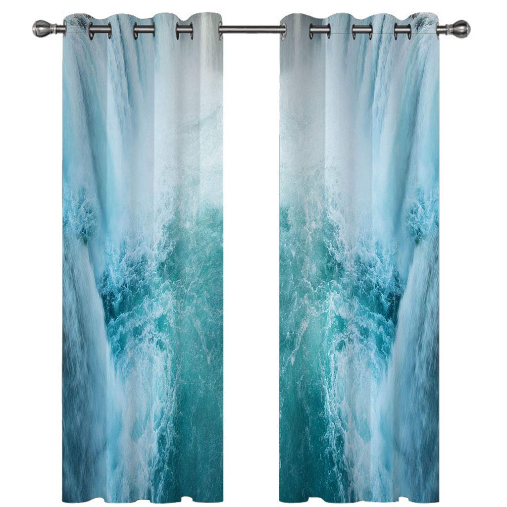 Draperies intérieures haut de gamme motif cascade 3D rideau occultant acoustique