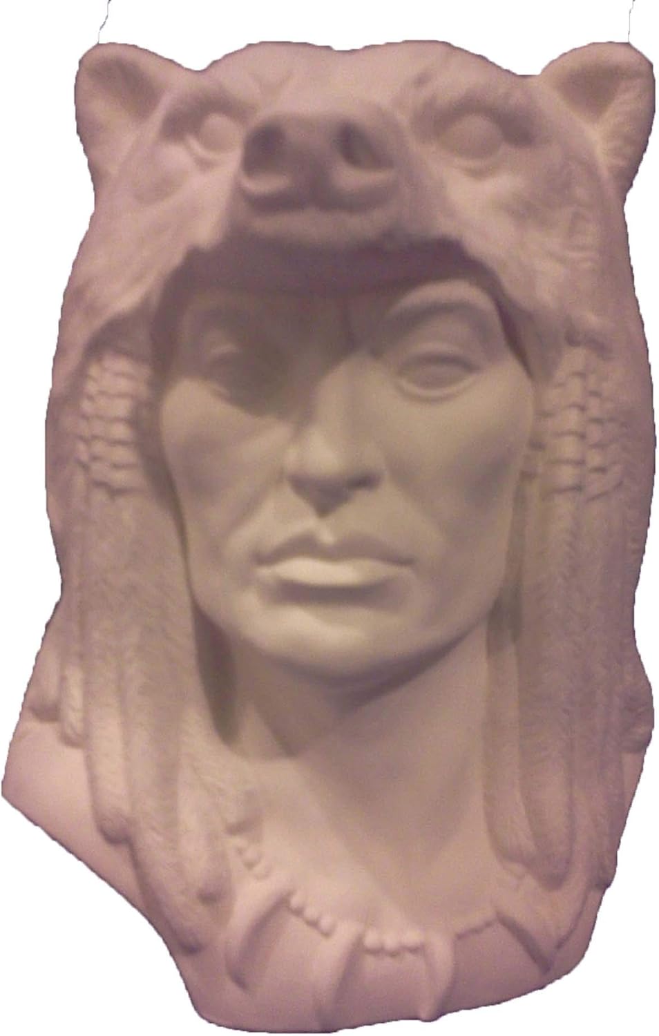 Bear Warrior Bust 8 Ceramic Bisque, Ready to Paint