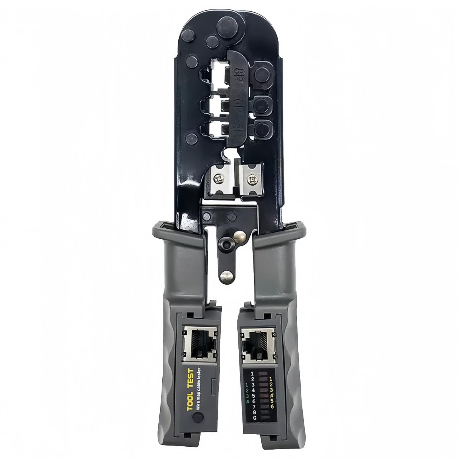 Pffiocix Adjustment Cable Wire Stripper Cutter Crimper Crimping Stripping Multifunctional Automatic Electrical Terminal Network Tool Kit