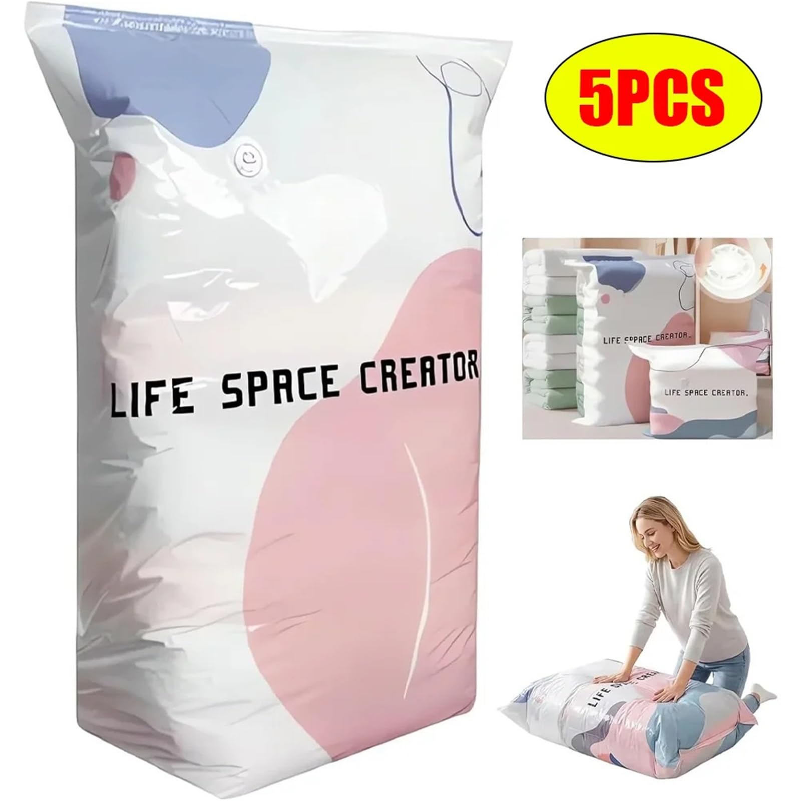 Bolsas Vacio Ropa 2 bolsas de almacenamiento al vacío 3D
