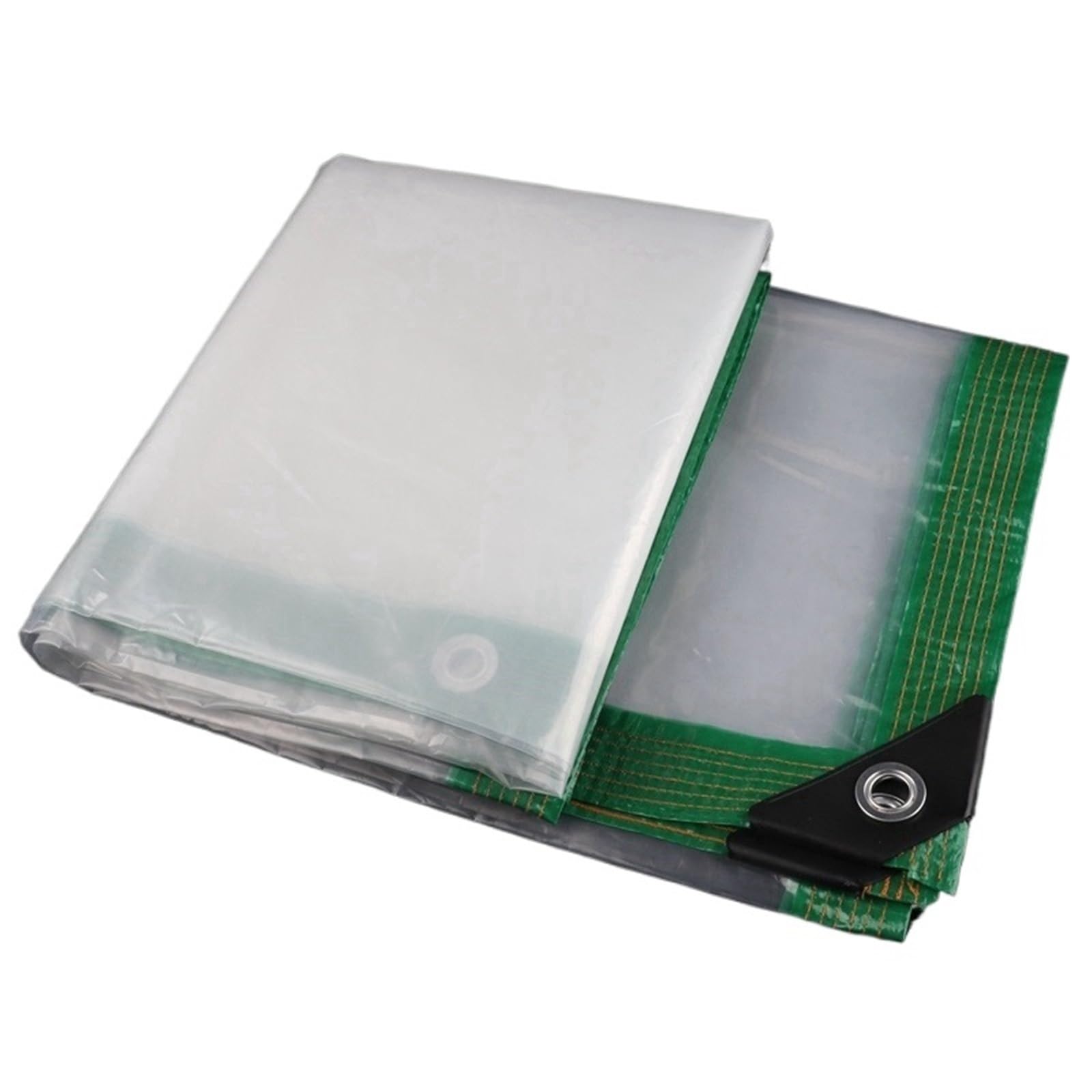 Waterproof Tarp, Tarpaulin Multicolor Multiple Sizes for Outdoor Garden(Green Side,2mX10m)