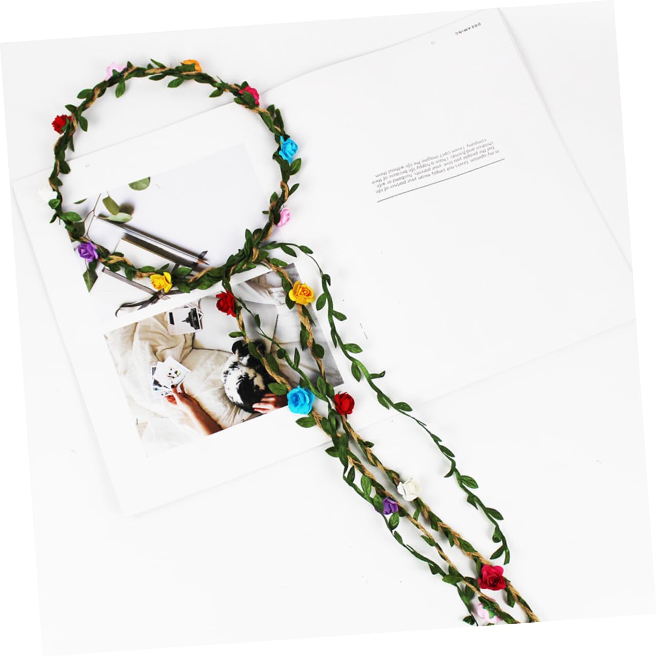 MAGICLULU 5 Set Di Fascia Per Con Di Fiori Per Donna Accessorio Per Feste Nuziali Fascia Floreale Fatta A Mano Per Matrimonio Corone Di Fiori Per Ragazze Per Feste 4 Pezzi*5