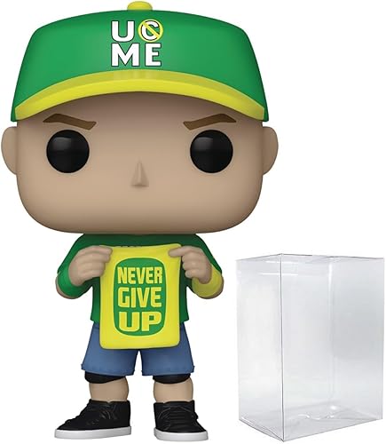 Miniatura 1 de POP WWE John Cena (Never Give Up) Funko Figura de vinilo (incluye funda protectora de caja compatible), multicolor, 3.75 pulgadas
